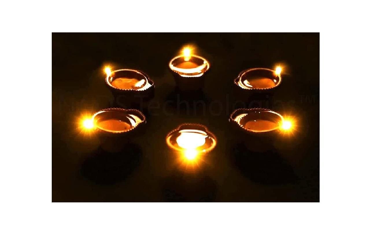 LED Light Water Sensor Diyas (Pack of 6/12/18/24)